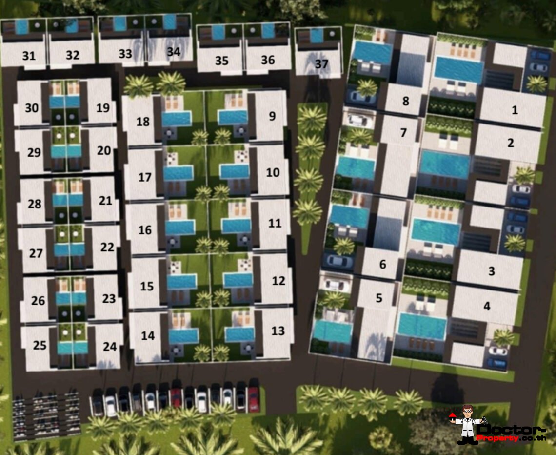 1 Bedroom Pool Villa in Chaweng, Koh Samui – For Sale